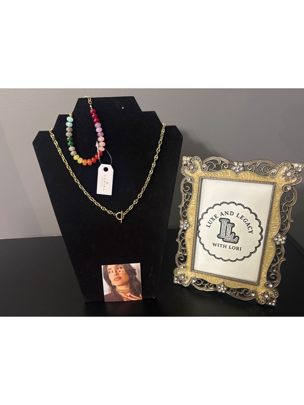 Sahira Jewelry Design Set: Taylor Toggle Chain Necklace & Candy Crush Bracelet